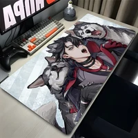 Genshin Impact Wriothesley Mouse Pad Non-Slip Edge locking mousepads Game play mats notebook computer Pad table mat PC carpet 1