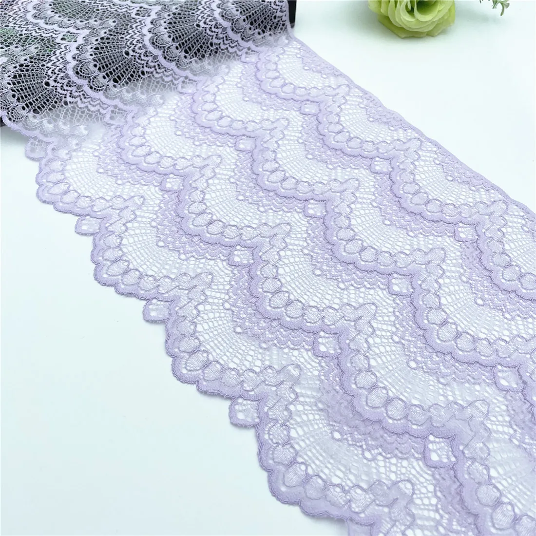 Lilac Raschel Stretch Lace Matina main image 0