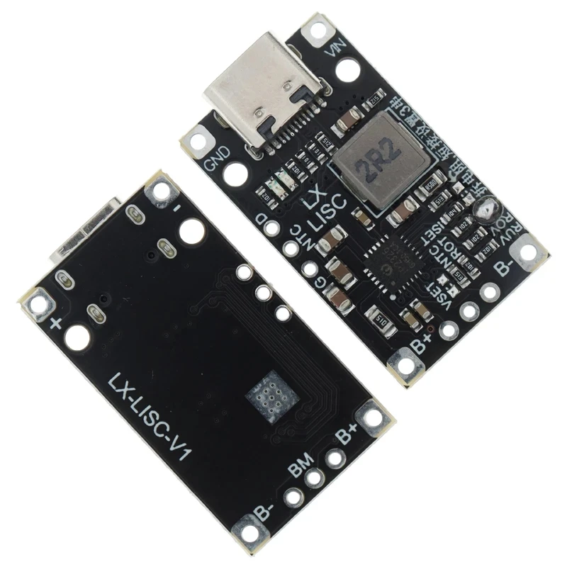 Module Boost Charge Batterie LiPo 2S 3S USB-C BMS 15W 8.4V 12.6V 1.5A