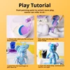 1pcs/300mlxiajiaer Multi-color bag fluid paint diy fluid Bear Creative fluid acrylic paint 6