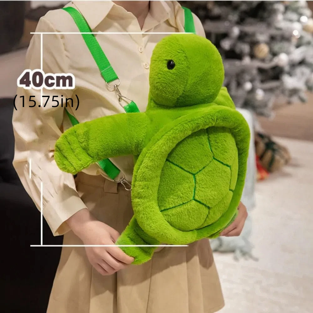 Tortoise Animals Turtle Backpack Phone Bag Turtle Shoulder Bag Large Capacity 40cm Cartoon Schoolbag Outdoor