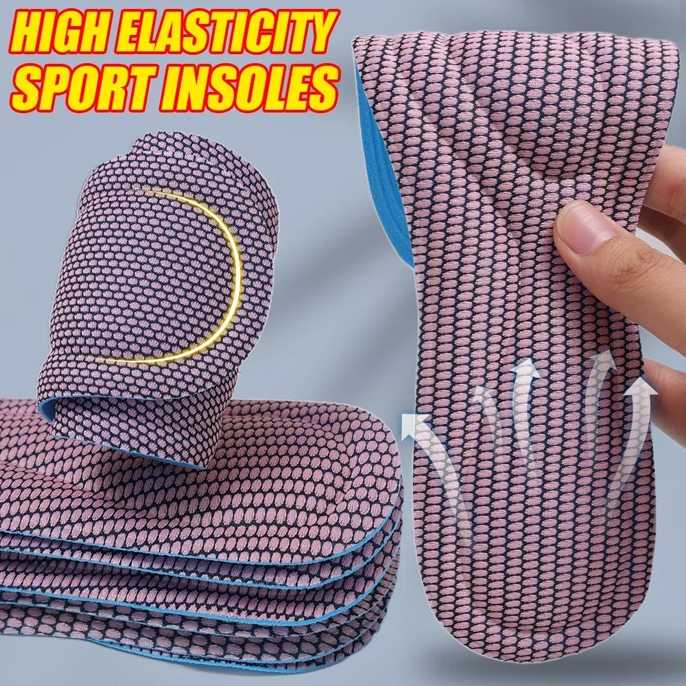 Unisex Memory Foam Orthopedic Insoles For Shoes Antibacterial Deodorization Sweat Absorption Insert Sport Shoes Running Pad