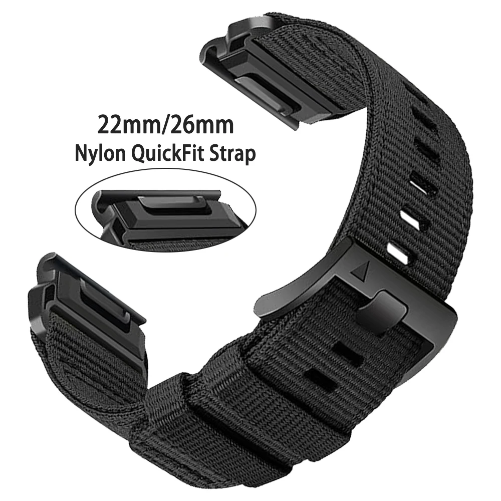 Nylon Braided Sport Strap - 26mm & 22mm