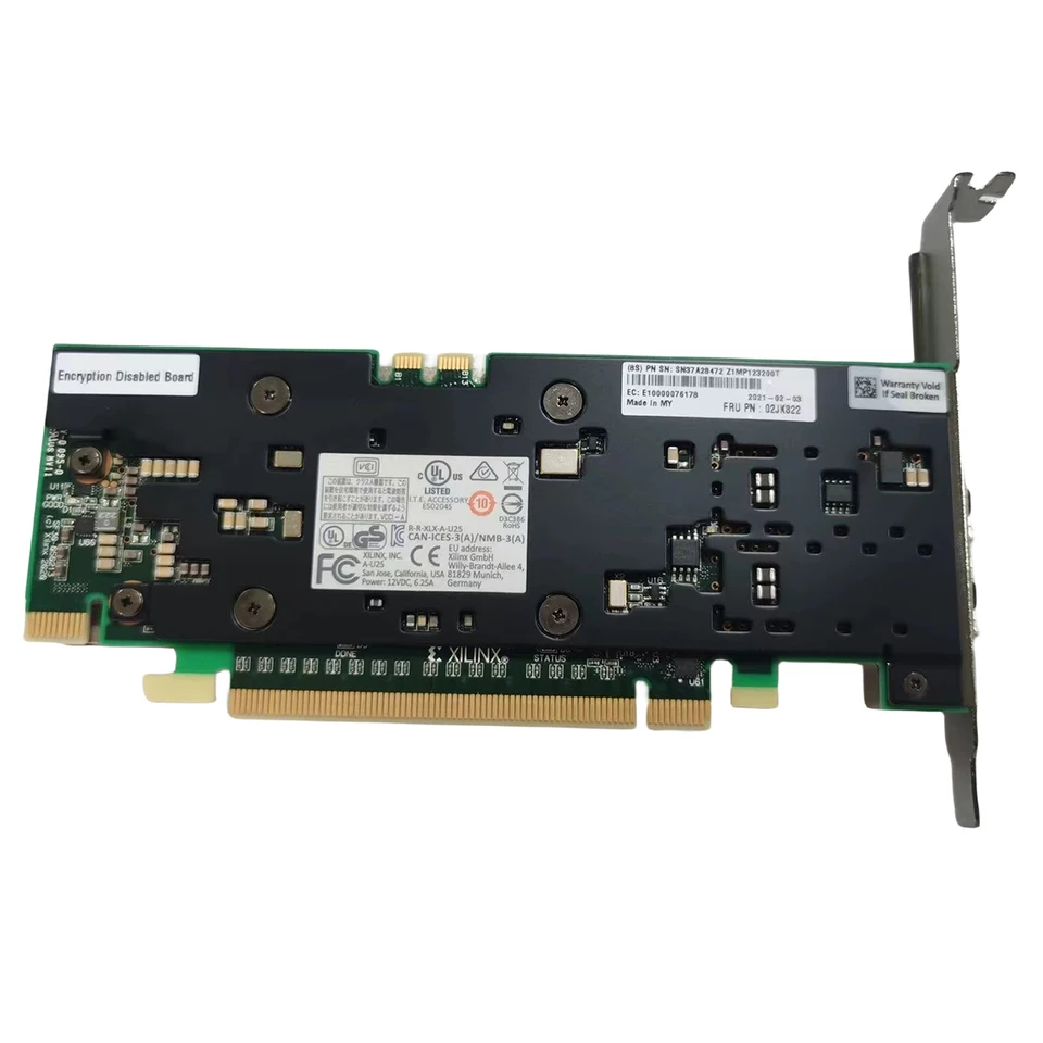 U2 フィガロ 02JK822 XILINX ALVEO A-U25-P06G-PQG-014 SFP28 U25 25Gbe Ethernet