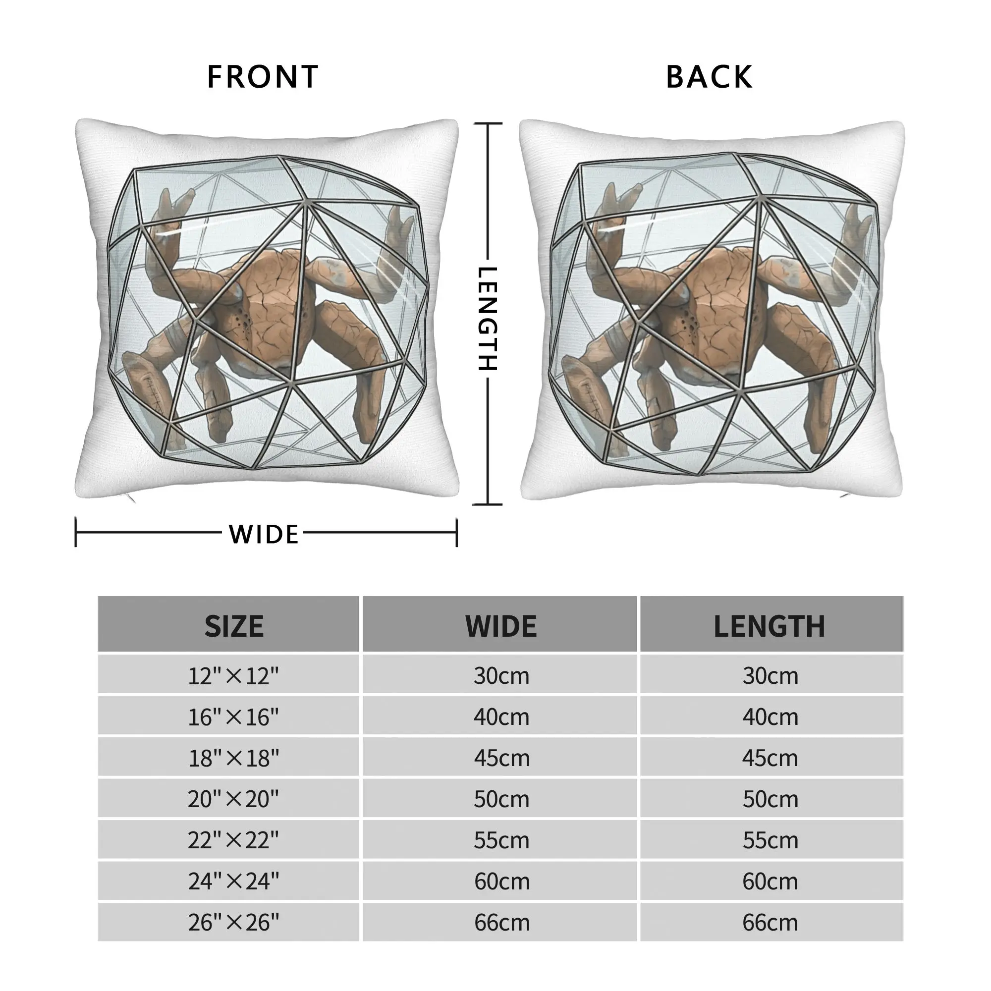 Custom Kawaii Pillow Cover for Living Room Chair - Project Hail Mary Design Featuring Rocky Ball