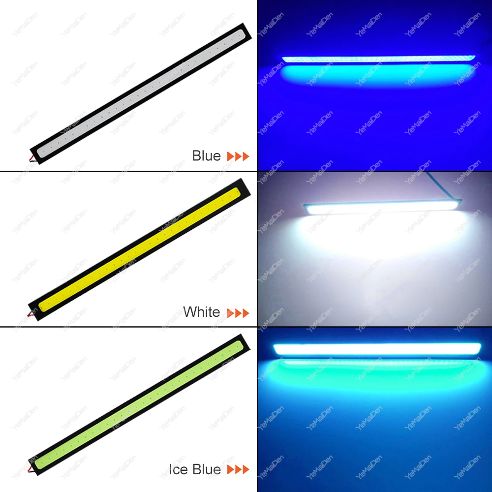6/10 PCS 17CM LED COB ���� 12V 7000K DRL �ڵ��� ��Ÿ�ϸ� ��Ʈ�� ��� COB LED �۾� ���� ���� �ְ� ���� ����Ʈ ȭ��Ʈ