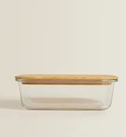Rectangular glass microwave oven can use large capacity lunch box  closet organizer 2