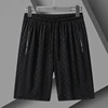 Summer New Fashion Trend Capris Versatile Large Size Ice Silk Shorts for Men 3