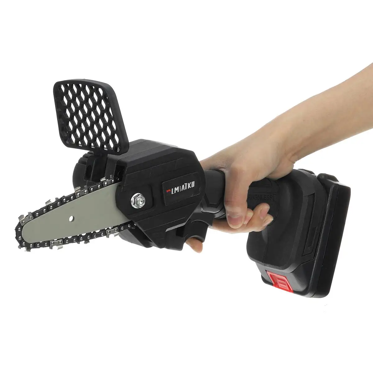 4 Inch Pruning Saw Electric Chainsaws Rechargeable Fruit Tree Garden Trimming One-Handed Wood Cutter for Makita 18V Battery