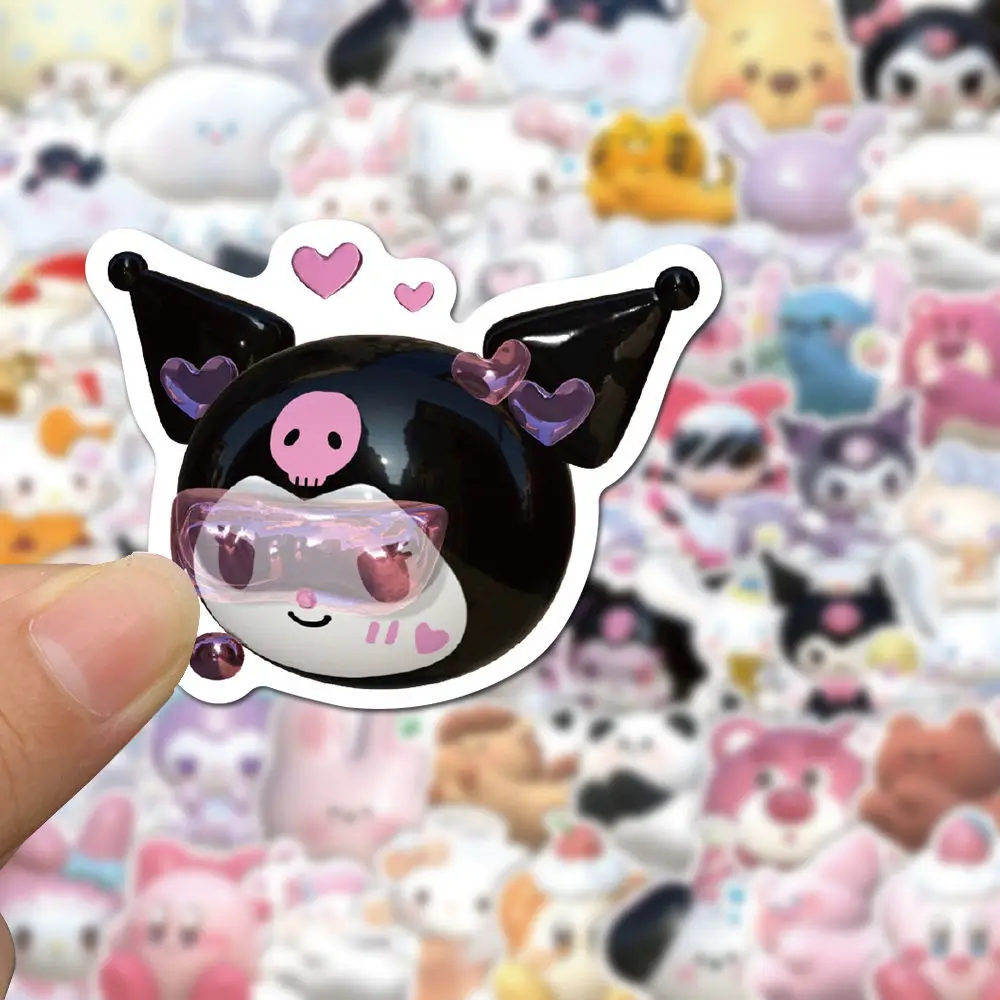 10/50/100pcs Cartoon Kawaii Sticker for Planner Album Scrapbooking Stationery Waterproof Decals for Laptop Suitcase Kid's Gift