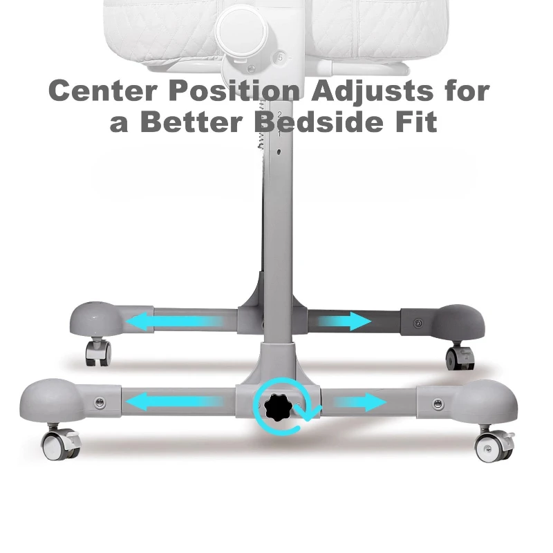 Baby Crib Adjustable Height Bedside Sleeper Portable Folding Infant Bed Newborn Cot Connect To Parent Bed Movable Toddler Bed