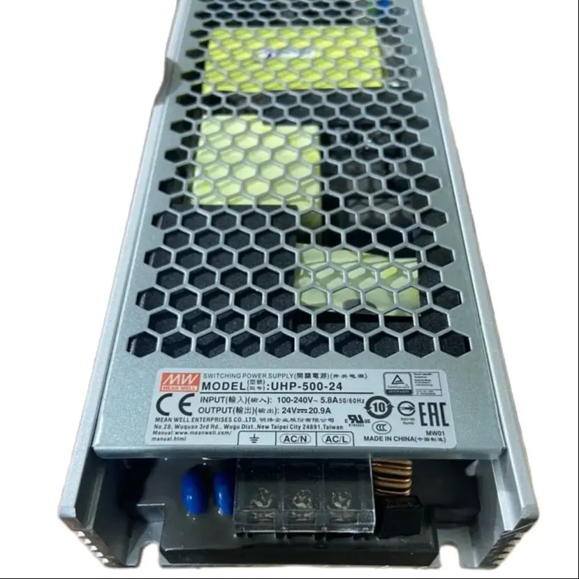 MEAN WELL UHP-500-24 스위칭 전원 공급 장치, PFC 스위칭 전원 공급 장치 포함, 24V 슬림형