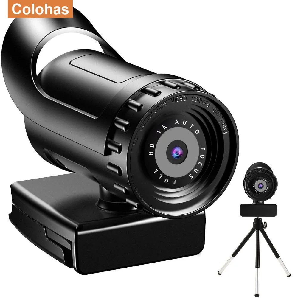 

Webcam 4K 2K Auto Focus PC Web Cam Full HD 1080P Wide Angle Beauty Camera with Microphone for Live Streaming Video Conference