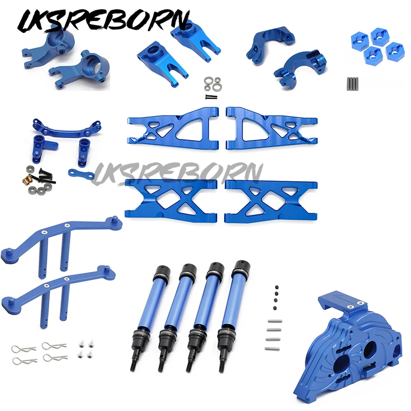 

1/10 Arrma Senton Vorteks Typhon Big Rock Metal Upgrade Front Rear Swing Arm CVD Steering Cup Axle Mount Hex Adapter Gearbox
