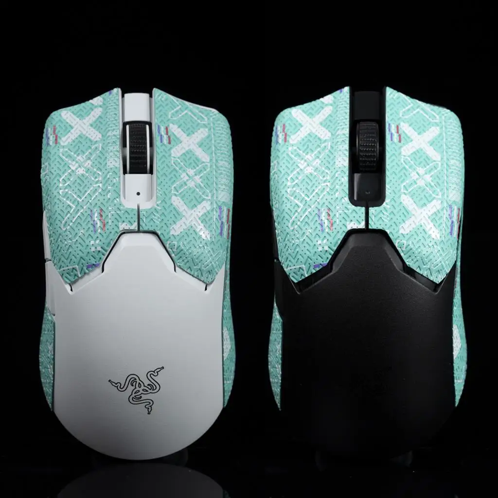 Btl-mouse Grip Tape Skate Antiderrapante Pele de Lagarto Chupar Suor para Razer Viper v2 Pro Faça Você Mesmo sem Fio Adesivo Artesanal - Imagem 5