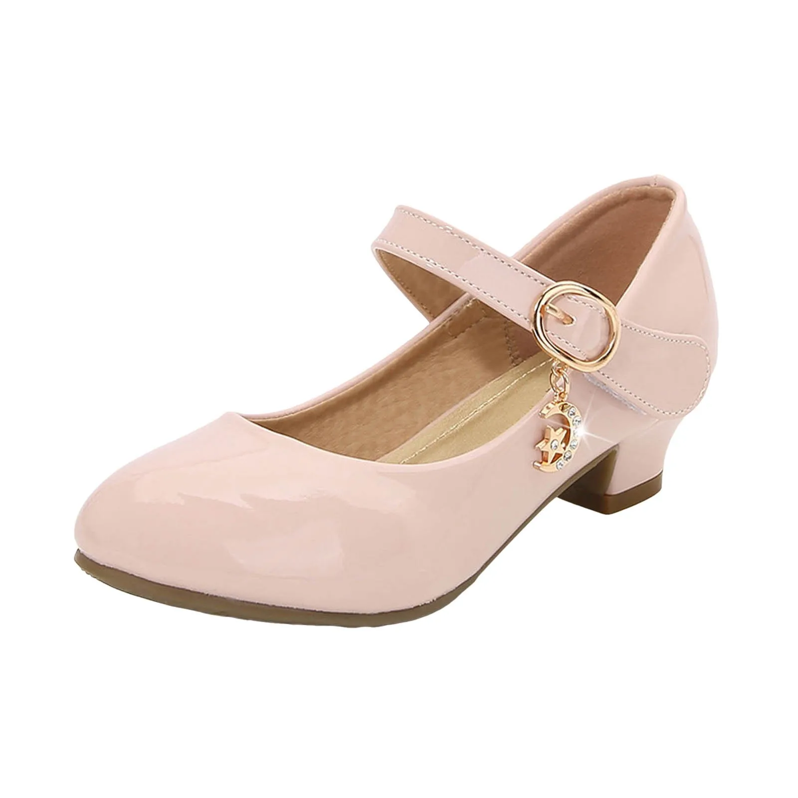 Description Picture 3 of itemTall Boots For Winter Girls Dress Shoes Mary Jane Shoes For Girls With Low Heel Flower Ballet For Kids Size 1 Boots Girls