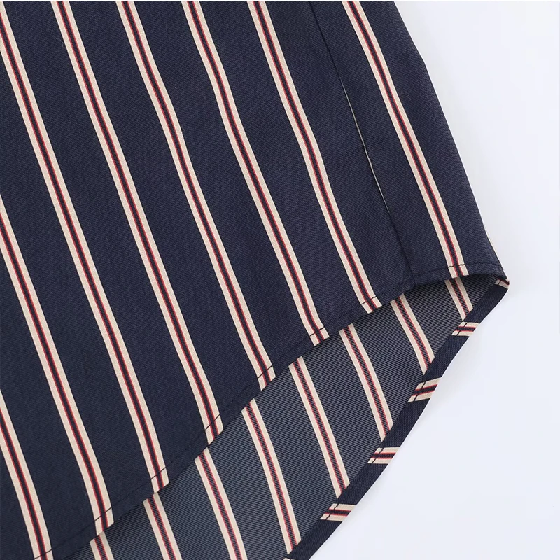 Chic Fashion Stripe Shirts for Women 2025 New Long Sleeve Lapel Women's Casual Loose Simple Style Shirt And Blouse Tops