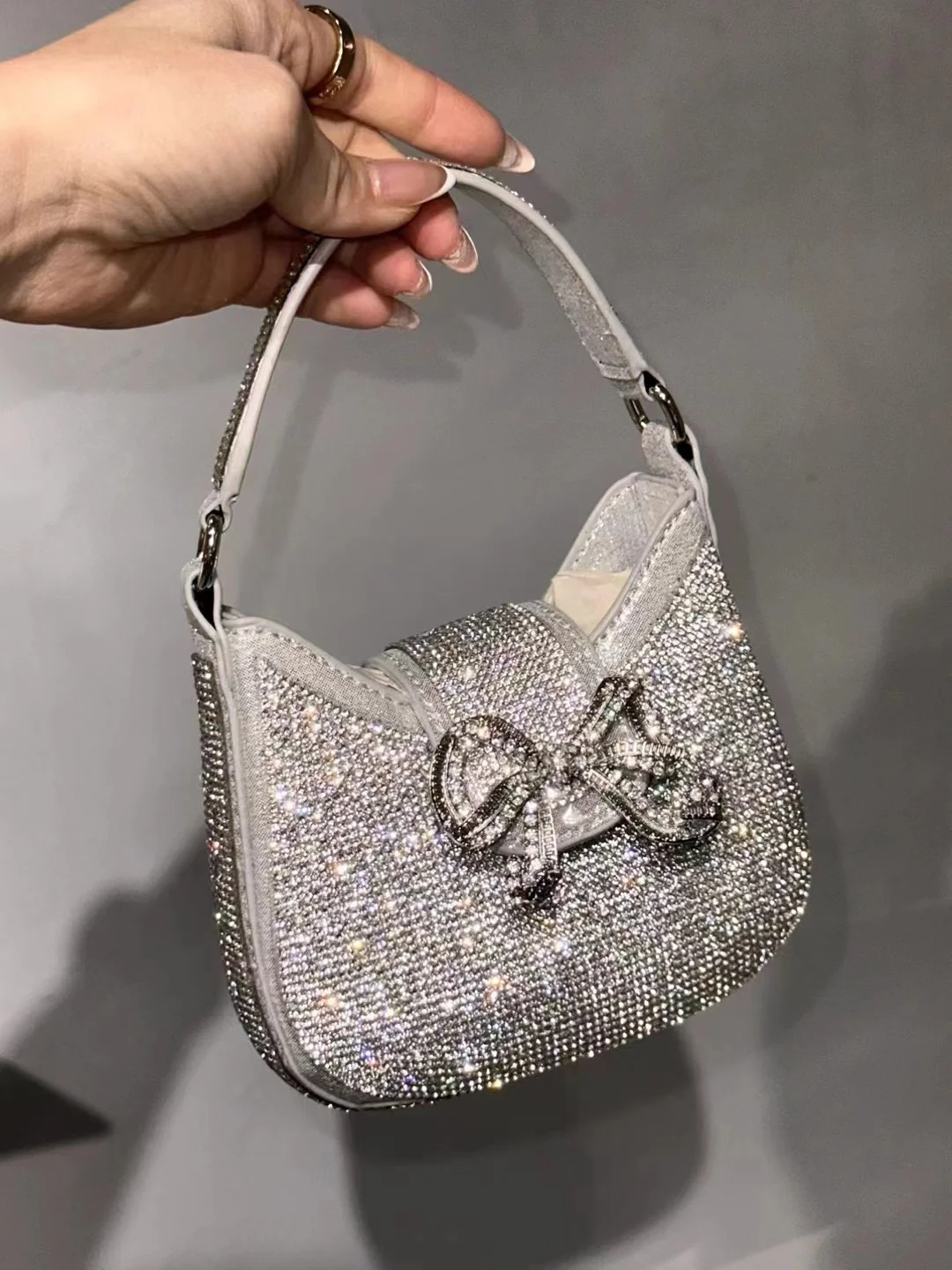 Glitter Shiny Mini Bag Rhinestones Diamond Evening Bag Fashion - Main Image