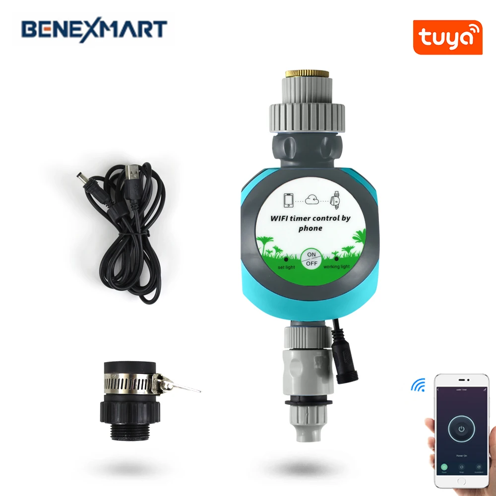 Tuya Smart Garden Sistema Di Irrigazione Wifi Irrigazione Elettrica Timer Valvola App Telecomando Giardino Regolatore Automatico Alexa Echo