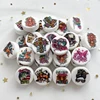 10Pcs New Disc Colour Printing Silicone Beads Food Grade Silicone Focal Bead For Jewelry Making DIY Necklace Accessories 2