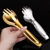 1/2pcs Kitchen Food Tongs Stainless Steel Creative Meat Salad Bread Clips Non Slip BBQ Clips Home Kitchen Cooking Accessories 6