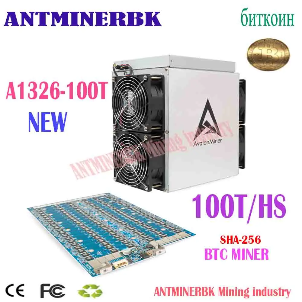 Avalon A1326 Miners 100T Con Psu Canaan Btc Bth Asic Miner Machine Pk Antminer S19 Pro L7 D9 Whatsminer M30S + M31S M50 M32
