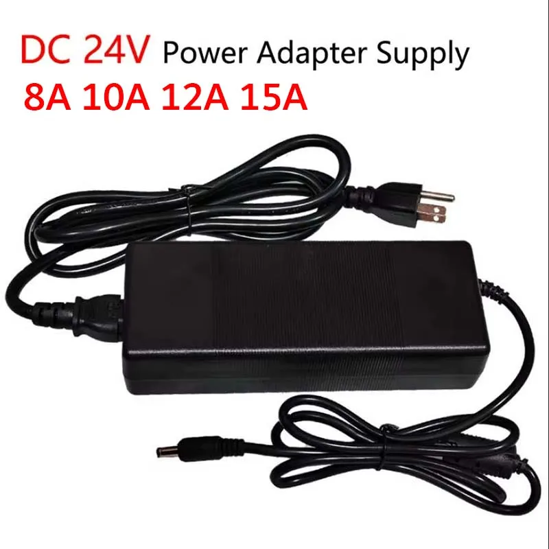 AC/DC 110V ~ 220V ถึง 24V แหล่งจ่ายไฟสลับ 8A 10A 12A 15A หม้อแปลงไฟฟ้า 90 องศาสำหรับไฟ LED กล้องวงจรปิดกล้อง 1