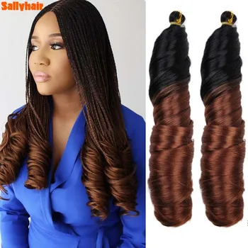 SallyHair Synthetic French Curly Braiding Hair 14Inch 150g Loose wave Curly Pre Stretched Spiral Curls Braiding Hair Extensions 1