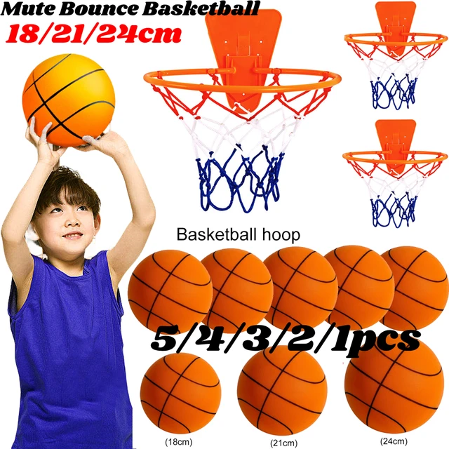 18cm/22cm/24cm Silent Training Basketball Low Decibel Damping Bouncing Mute  Ball Impact-Resistant Soft High Mute Ball - AliExpress