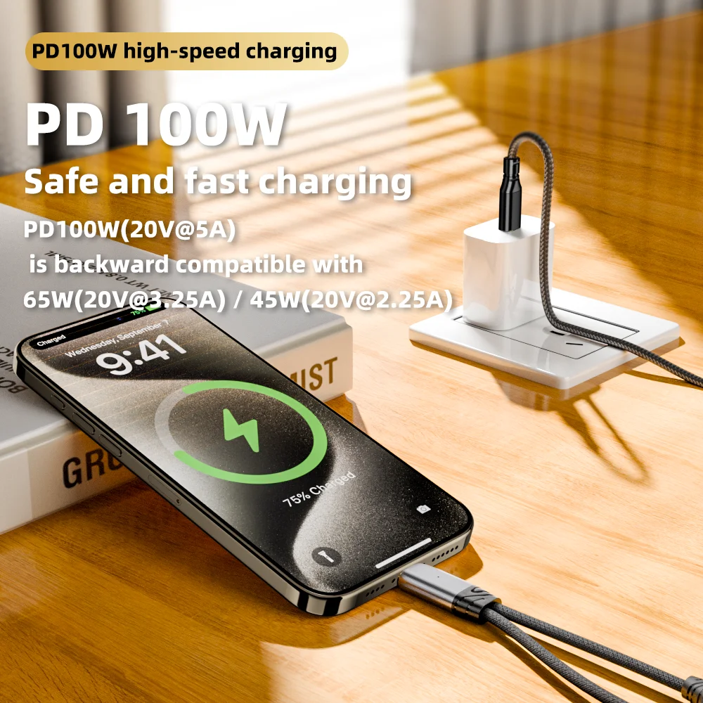 รูปสินค้า USB-C 2 ช่อง ชาร์จเร็ว + เสียงคุณภาพสูง สำหรับมือถือทุกแบรนด์