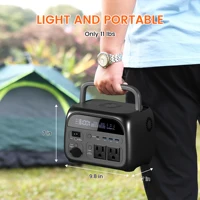 CTOLITY AP400 500W générateur solaire centrale électrique Portable 100W ETFE panneau solaire chargeur batterie externe pour Camping d'urgence Lifepo4 6