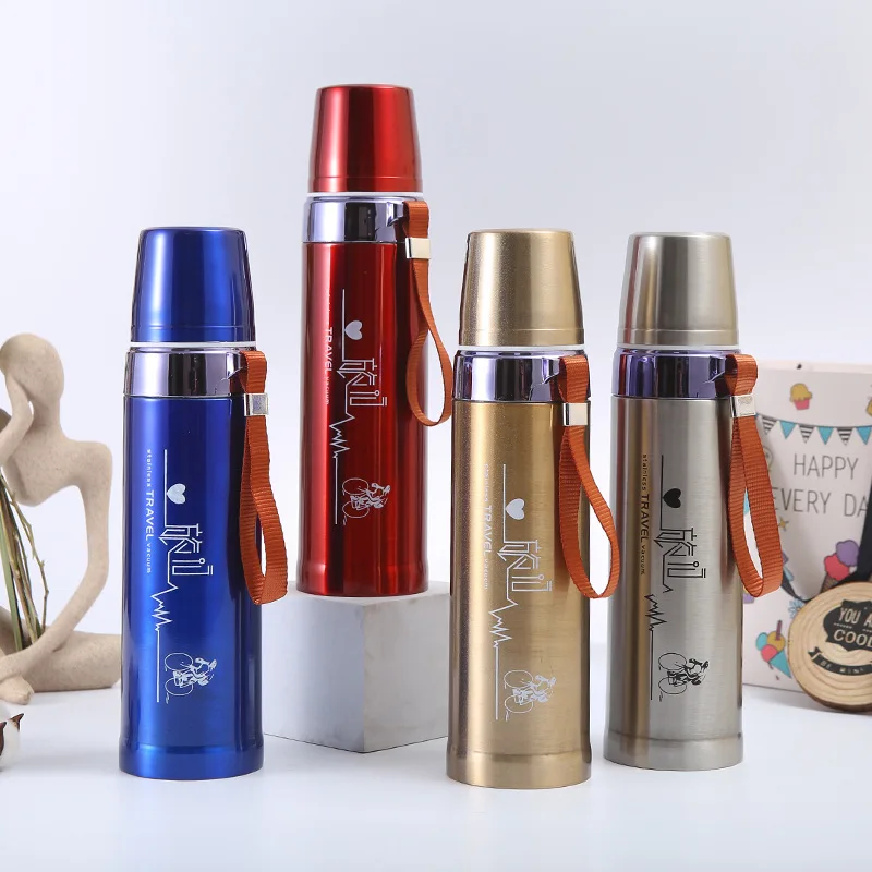 Thermos Alimentaire Portable à Double Couche en Acier Inoxydable