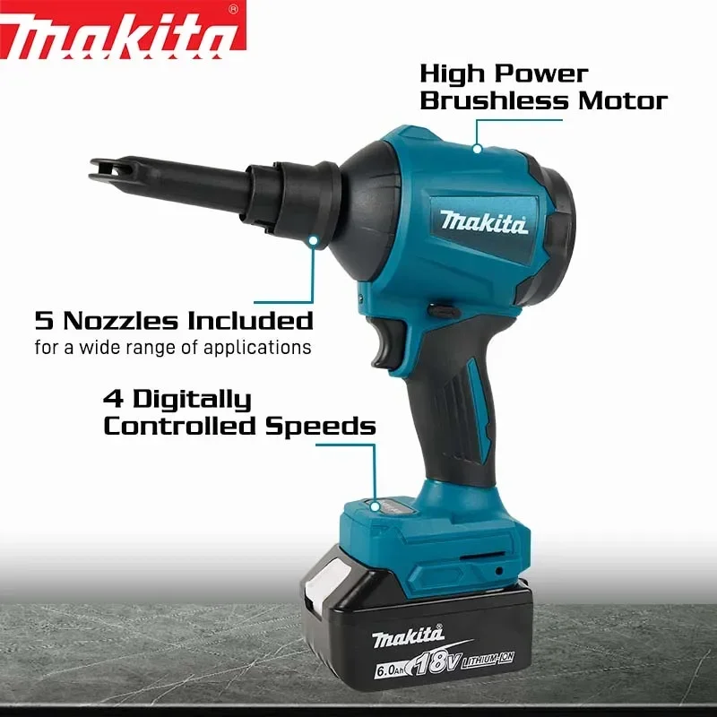 Makita Power Tools Makita 18v Tools DAS180 High-power Air Dust Removal Gun For Blowing Dust In Narrow Spaces Power Tools 6