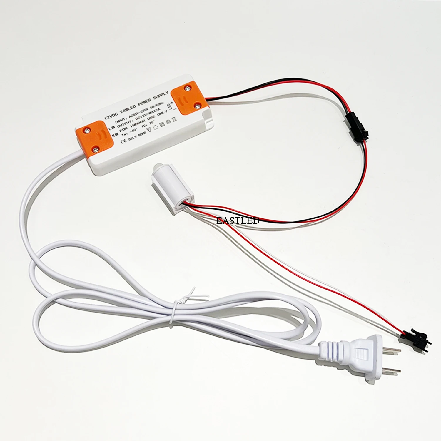 PIR 모션 센서 스위치, 2.54 SM 포트 LED 드라이버, 2 미터 LED 스트립, 미러 캐비닛용 인체 감지기, 5V, 12V