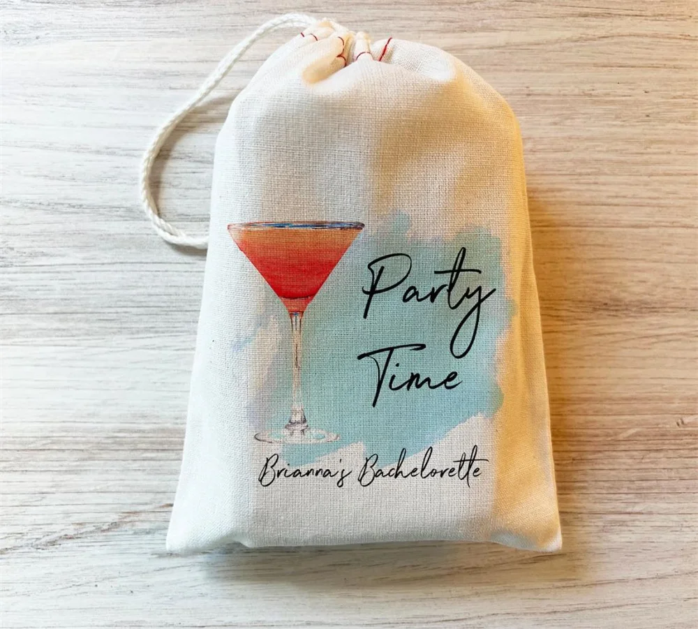 

Bachelorette Party Hangover Recovery Kit Custom Bridesmaids Favor Bag. Champagne Margarita Custom Drink Favor Wedding Hangover