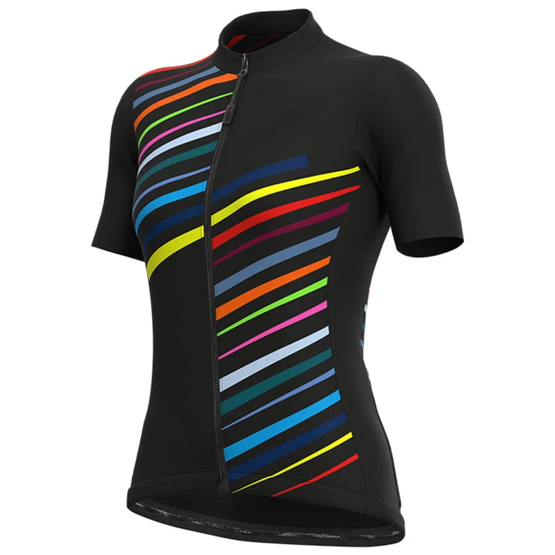 2022 Team Summer Women's Cycling Short Sleeve Jersey with Bib Shorts Set E