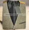 Mens Suit Brown Vest Lapel Neck Wool Waistcoat Casual Formal Double-breasted Business Slim Fit Vest Groomman For Wedding 4