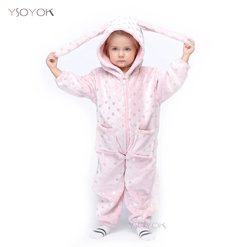 Kigurumi Overalls Onesie Kids Unicorn Pajamas For Children Animal Cartoon Blanket Sleepers Baby Costume Winter Boy Girl Jumspuit