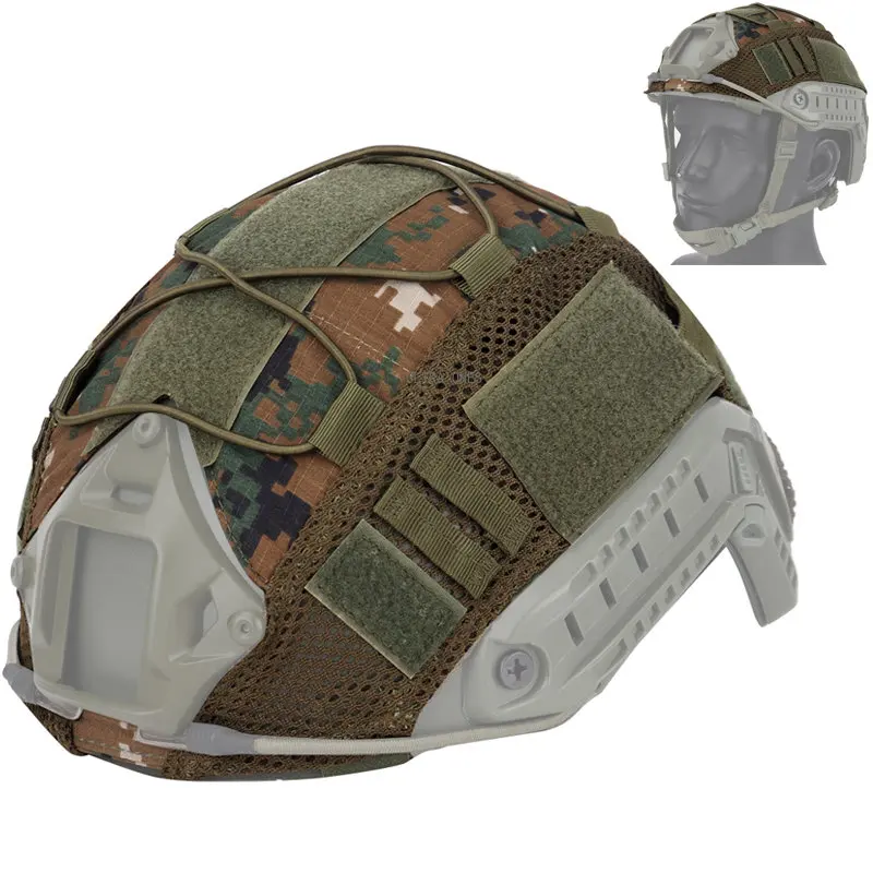 Tactical Paintball Helmet Cover Airsoft Cs Shooting Fast Pj Mh Casco Copre Caccia Wargame Caschi Accessori