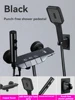 shower Faucet Sets Key Piano Button Bathroom Sets Gun Grey Thermostatic Shower System with Handheld and Body Jet Massage 5