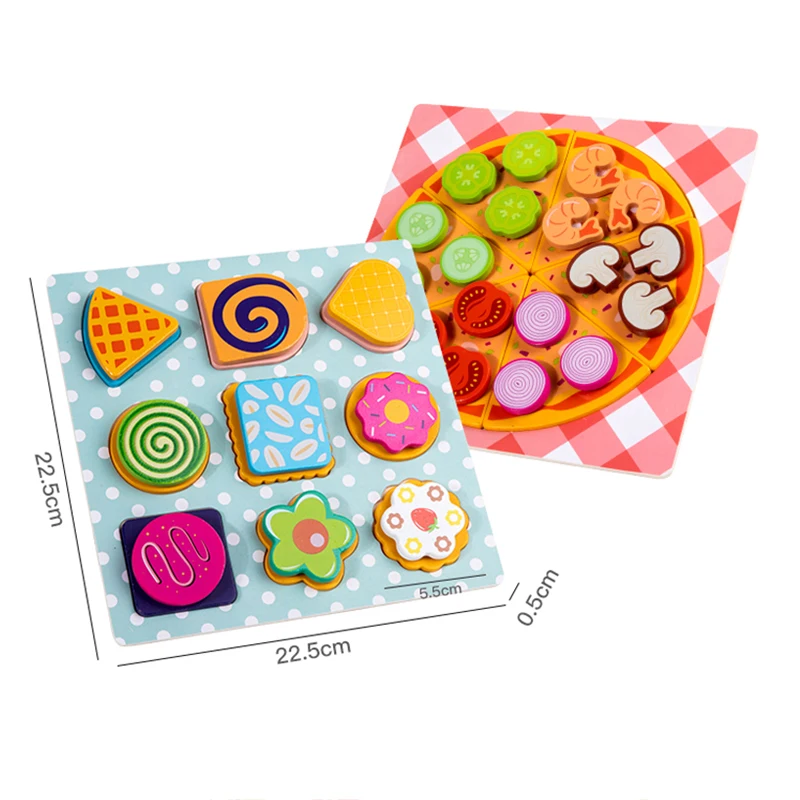 Kids Pizza Cookie Set Cutting Toy Simulation Wooden Pizza Dinette Child Toy Kitchen Pretend Play Food Cooking Kitchen Funny Toys kitchen toys pretend kitchen toys pretend food toys wooden ice cream playset pretend coffee set toys wooden burger toys