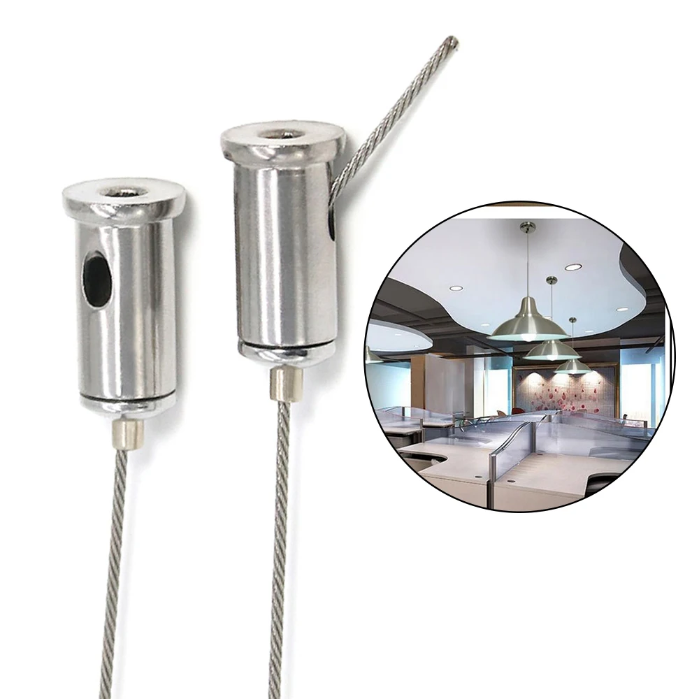 Adjustable Steel Wire Rope Clamp Cable Clamp 2-20PCS DIY Lighting Accessories Pendant Lamp Hardware Accessories Suspension