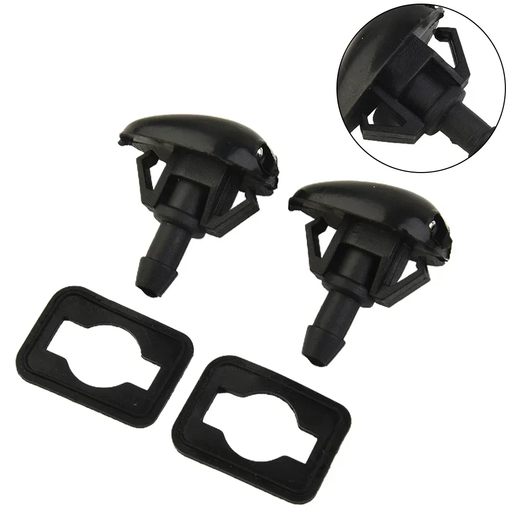 Car Windshield Wiper Washer Spray Nozzle 2Pcs For Nissan X-Trail T30 2000-2007 For Frontier D22 1998-2004 Sentra B15 2000-06 front wiper washer nozzle