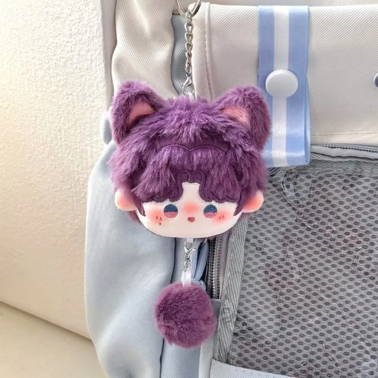 Game Keychain Mini Sword Keychain Game Love and Deepspace Keychain Xavier Sylus Rafayel Cosplay Plush Figure Doll Keyring Key Chain Bag Backpack Pendant Prop Gift