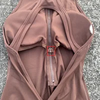 Solid color Scrunch Back Waist Tight Yoga Jumpsuit Shorts Set Women Zipper Gym Sportswear Fitness One Piece Sports Suit Workout - Image 3