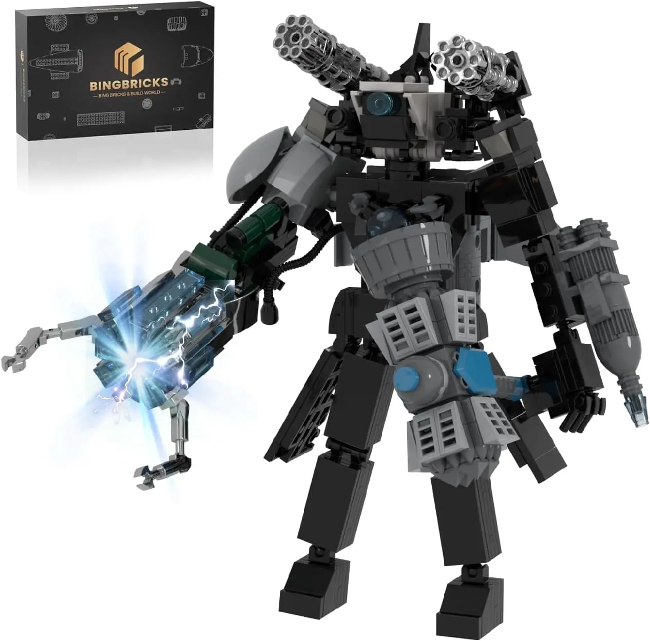 Moc New Skibidi Toilet Vs Monitor Building Blocks Spider Toilet Man Titan Tvman Bricks Toys For Kid Regali Di Compleanno Di Natale Per Adulti