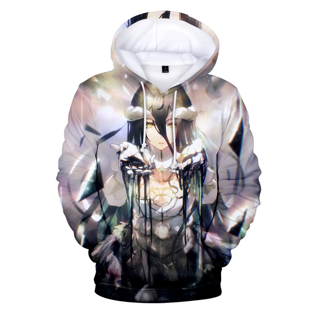New 3D Print Sudadera Overlord Albedo Hoodie Men/women Fashion Autumn Winter Hoodies Casual Clothes Sweatshirts Men's |