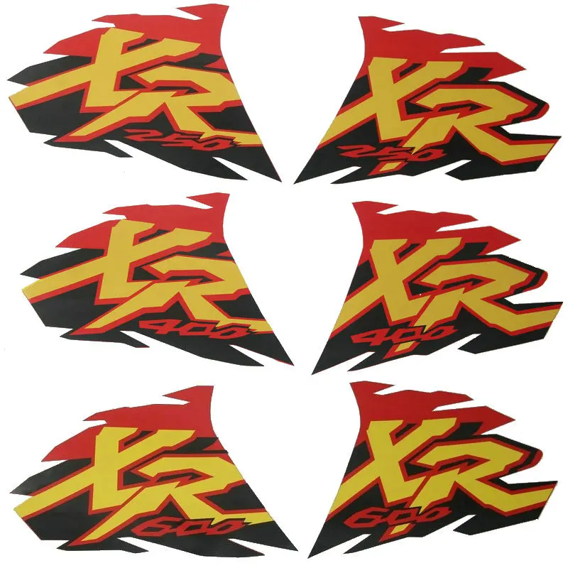 Motorcycle Waterproof Sticker Print For Honda XR250 XR400 XR600 XR 250 Fuel Tank Decals Vehicle Handmade Stickers