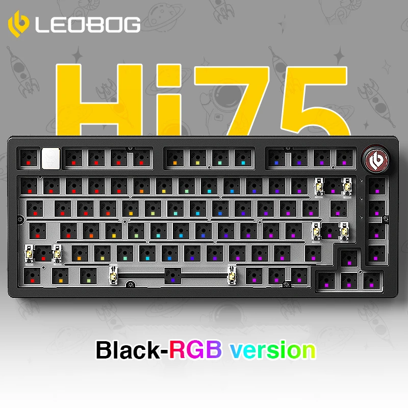 Leobog-hi75キーボードキット,4色,無料配達,Aliexpressからお選 