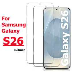 Premium 6.3 - Inch Tempered Glass Screen Protector - Ultimate Smartphone Defense - 4pcs (For Galaxy S26)